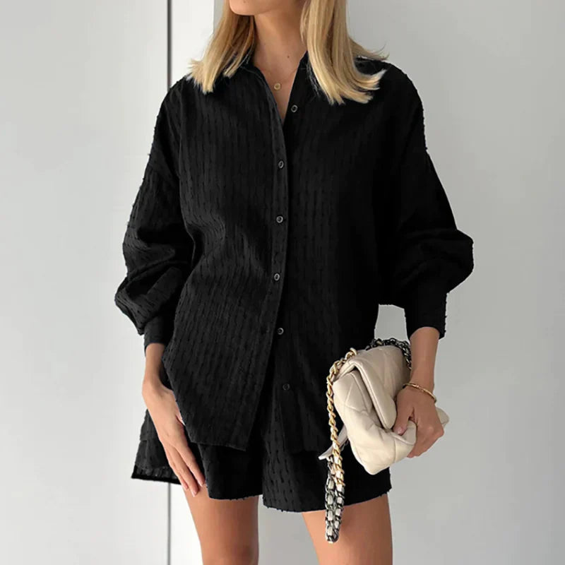 Calistara – Luchtige zomer set met losvallende blouse en shorts