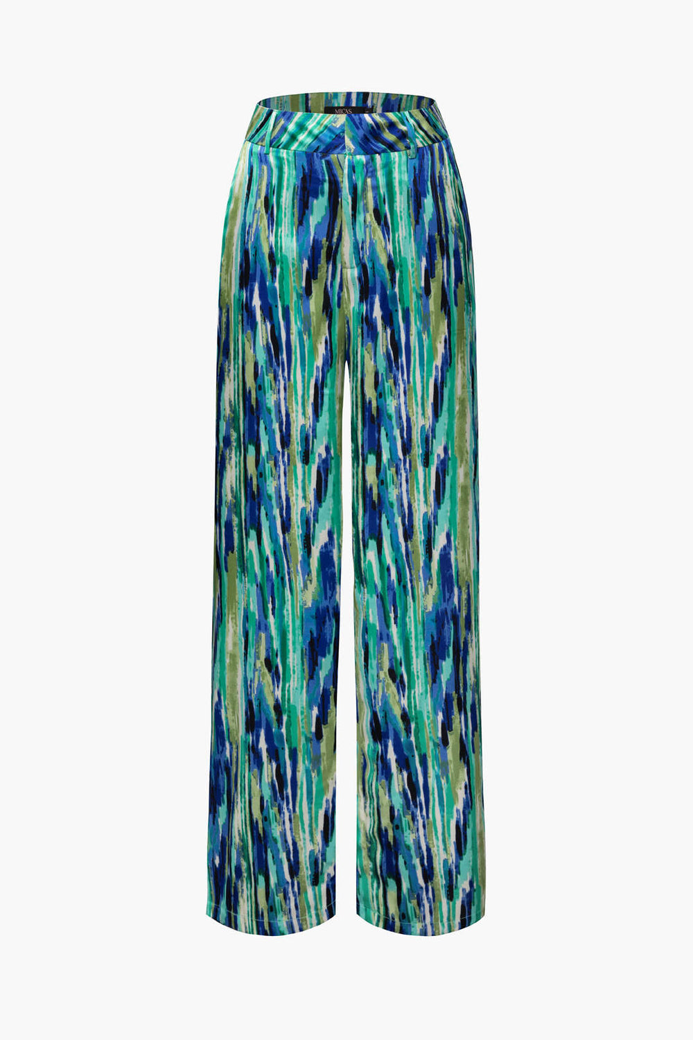 Calivienne – Hoge Taille Broek met Marmerprint | Stijlvol & Comfortabel