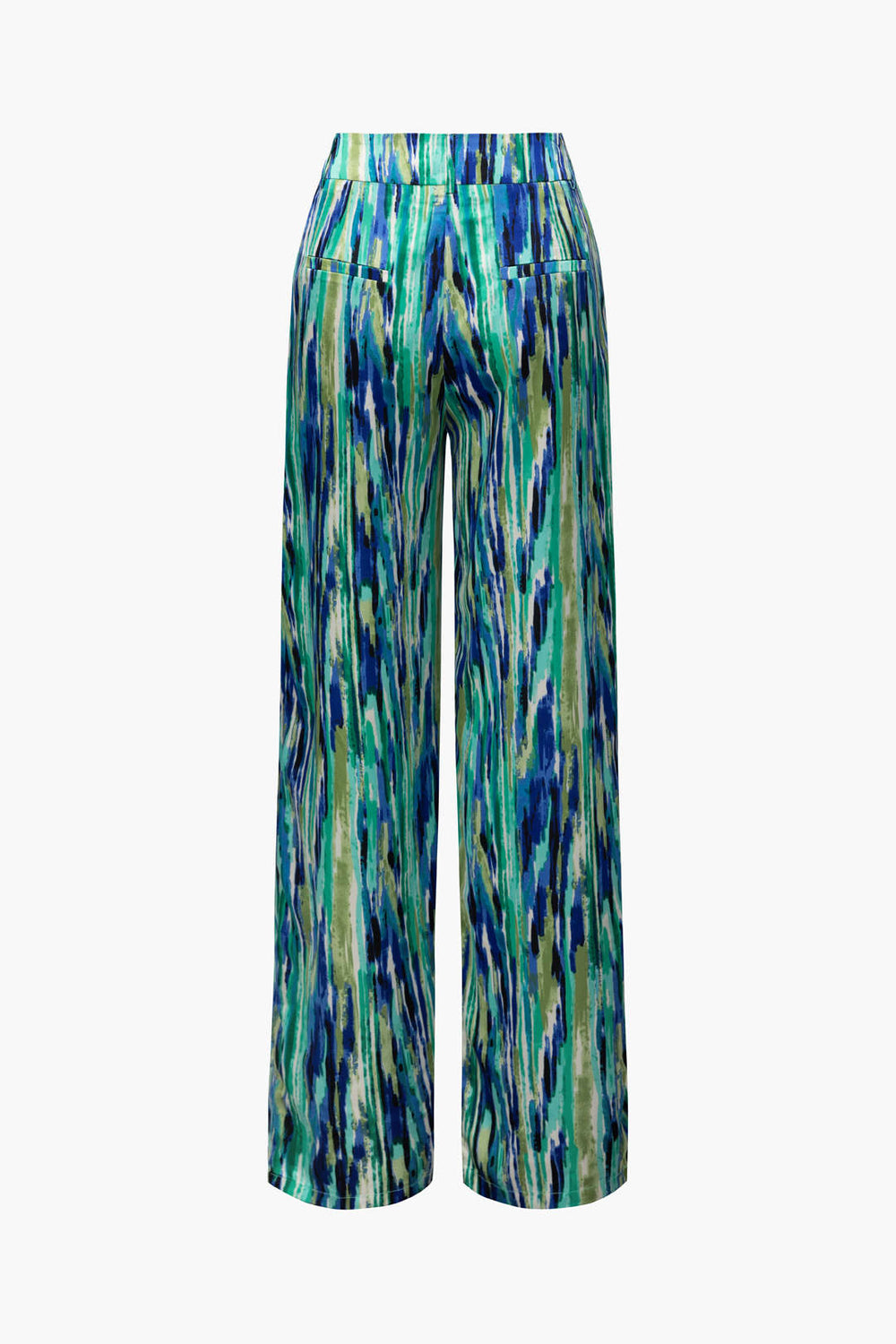 Calivienne – Hoge Taille Broek met Marmerprint | Stijlvol & Comfortabel