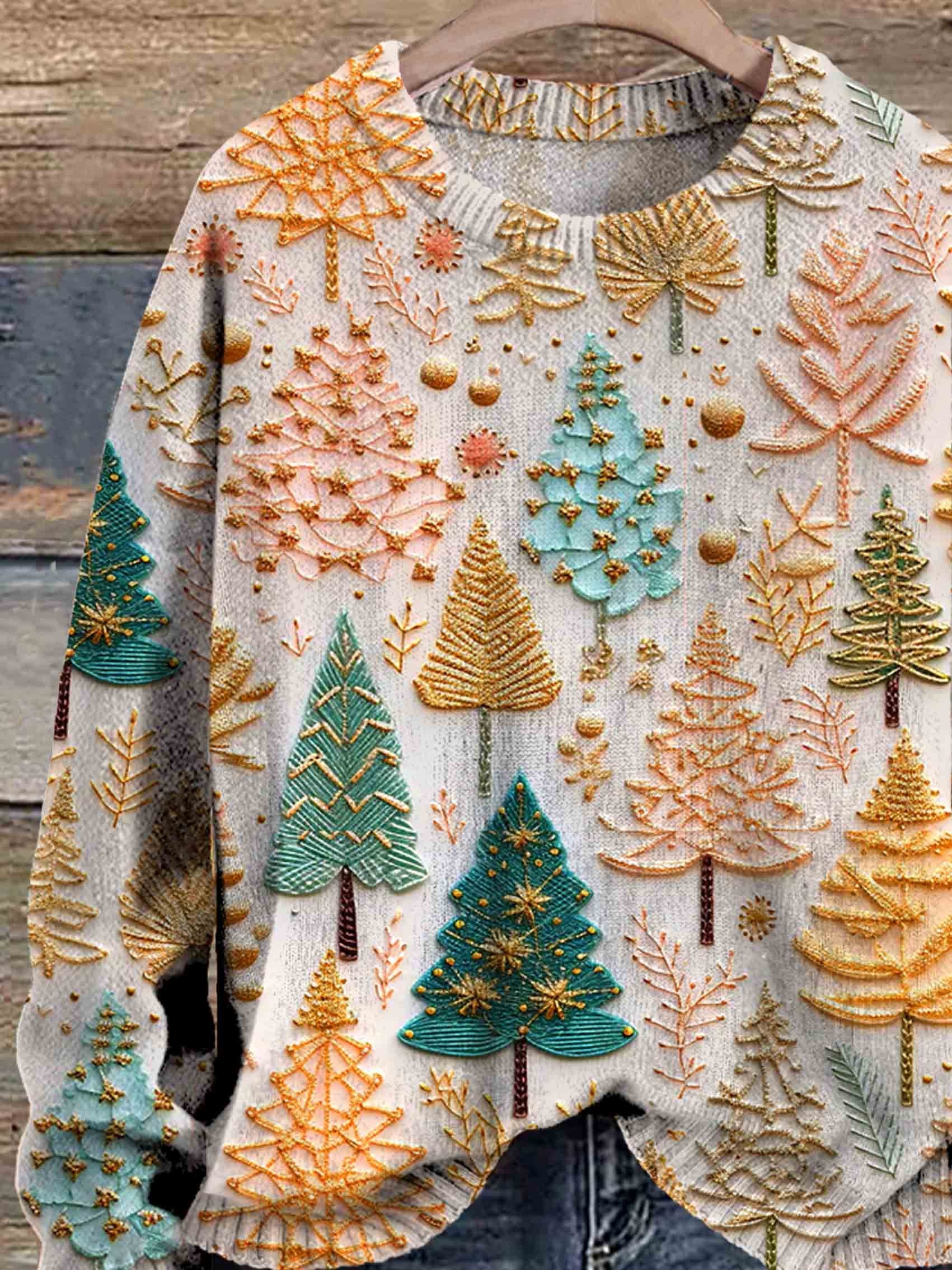 Esmée – Gebreide Kersttrui met Warme Wintercharme en Tijdloze Stijl
