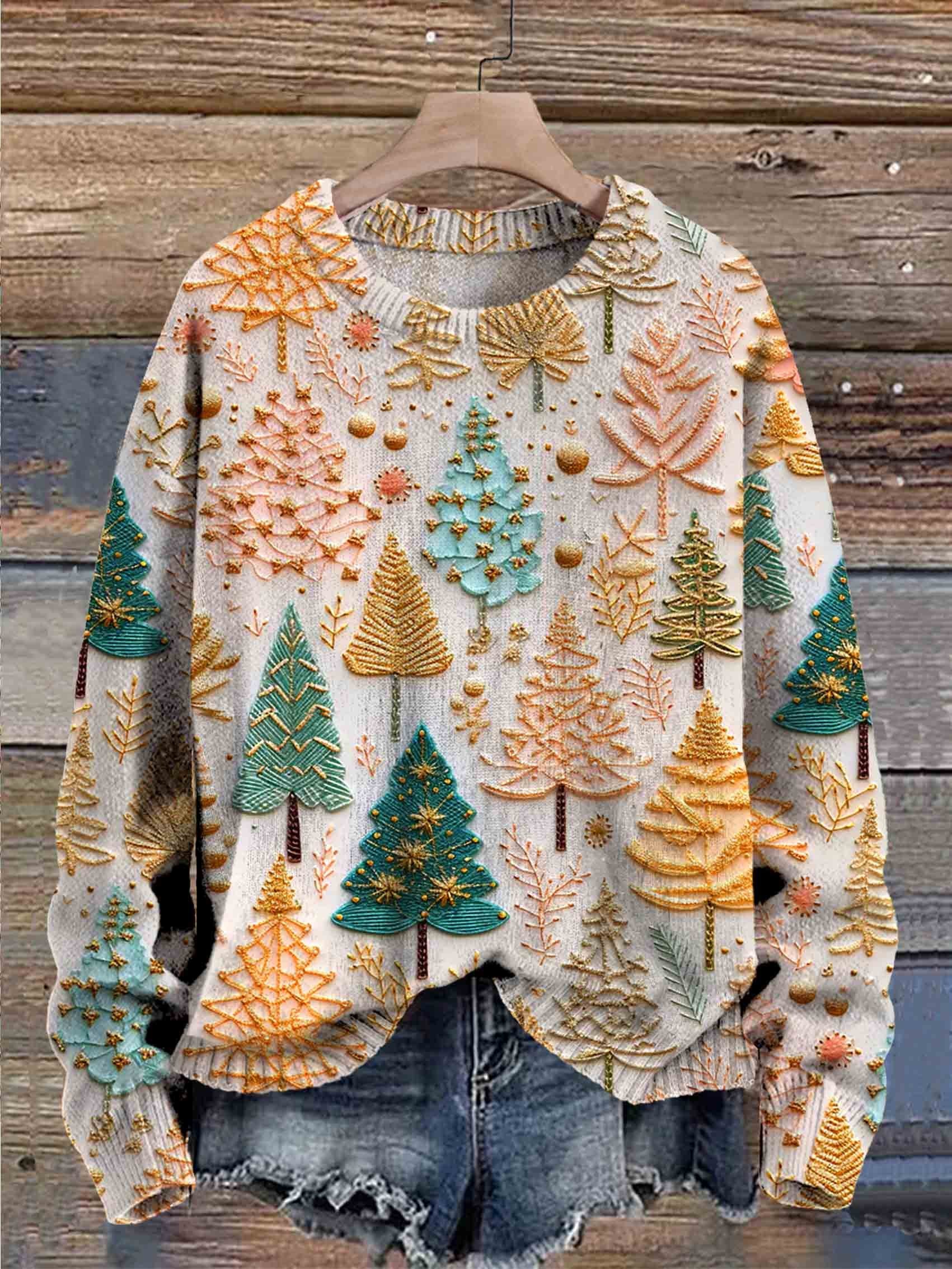 Esmée – Gebreide Kersttrui met Warme Wintercharme en Tijdloze Stijl