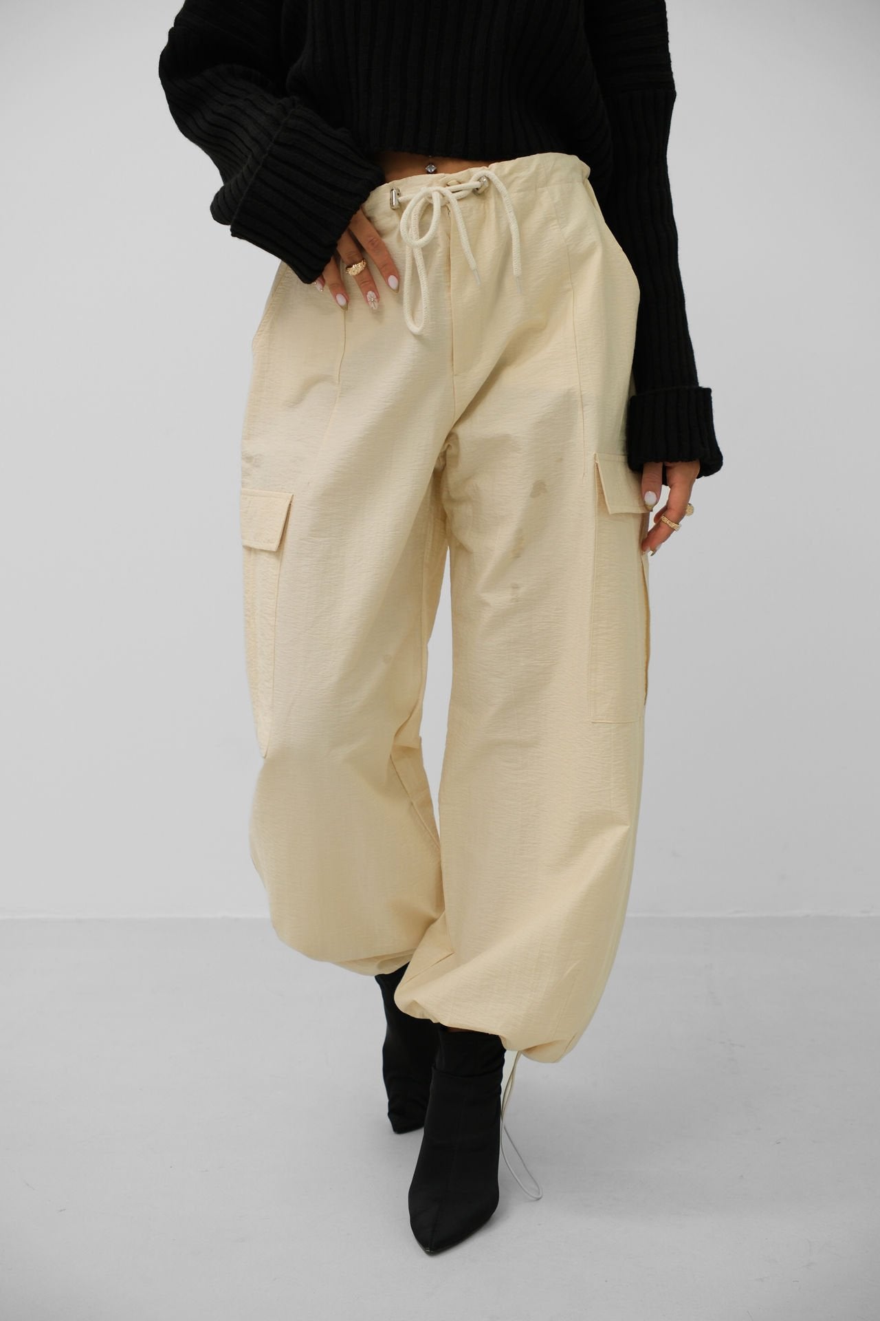 Solviane Dames Cargo-Jogger in Geel – Comfortabel, Trendy en Vol Energie