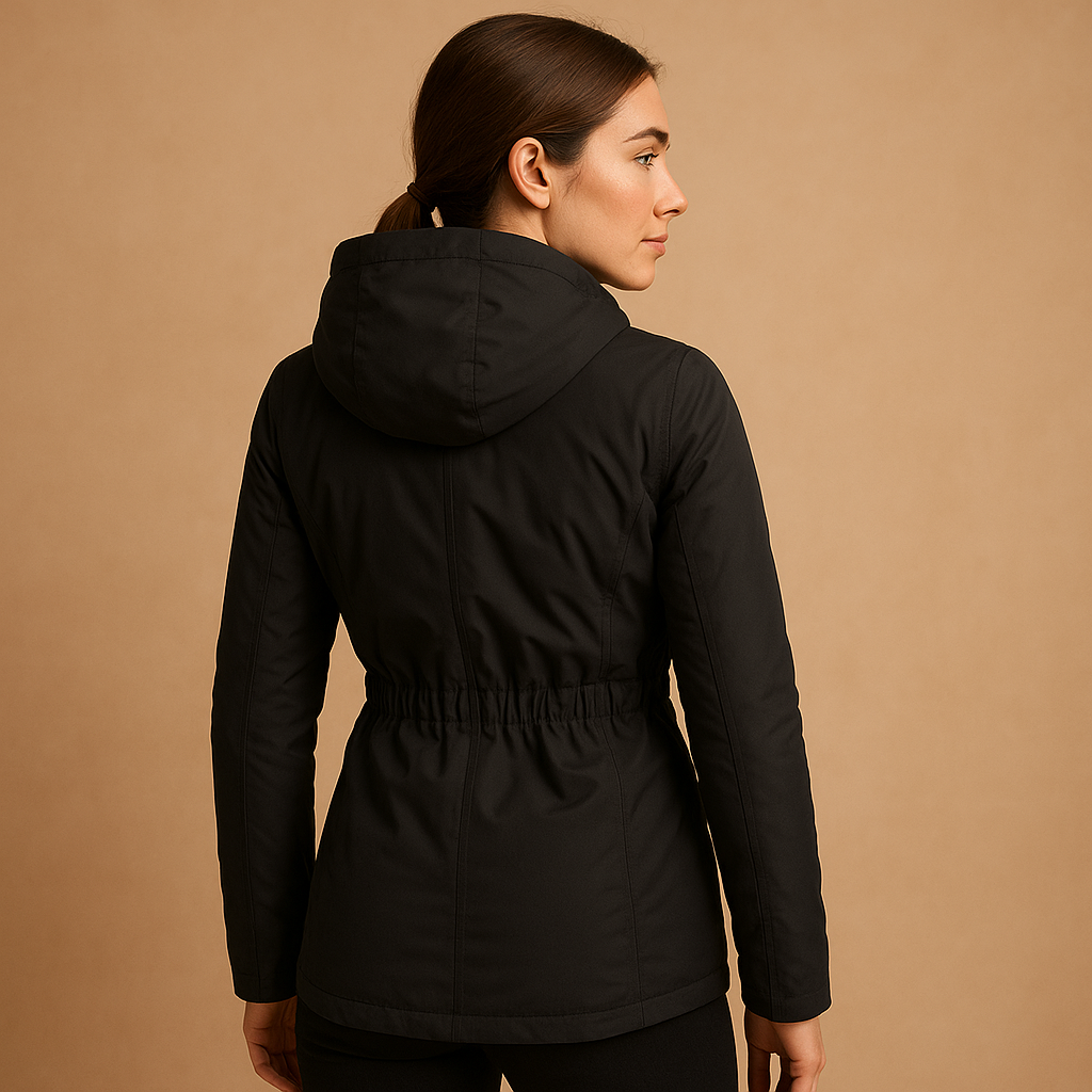 Adelise – Lange Winterjas met Getailleerde Pasvorm en Luxe Warmte