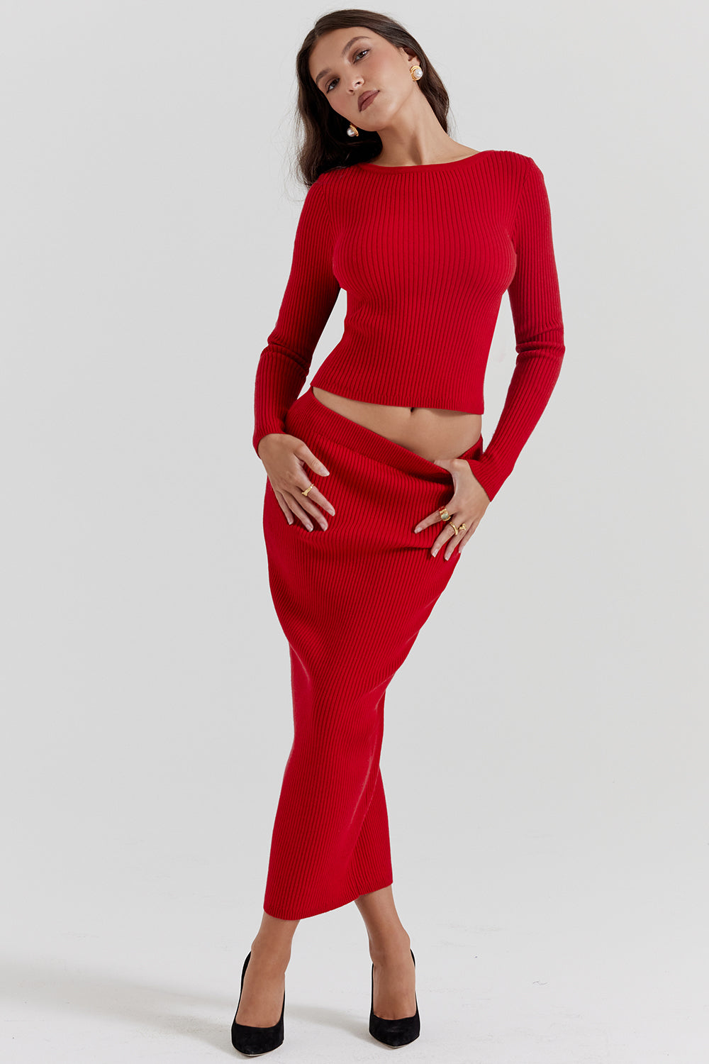 Almira Geribde Jurkenset – Elegantie en Comfort in Perfecte Harmonie