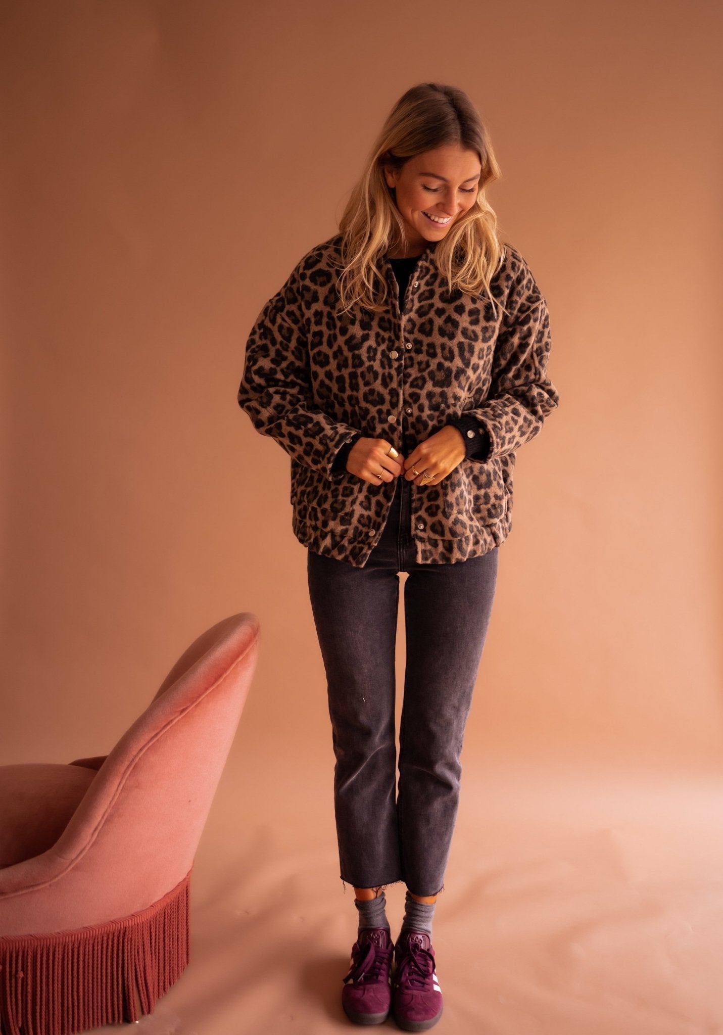 Noor – Trendy Animalprint Jasje met Luxe Voering