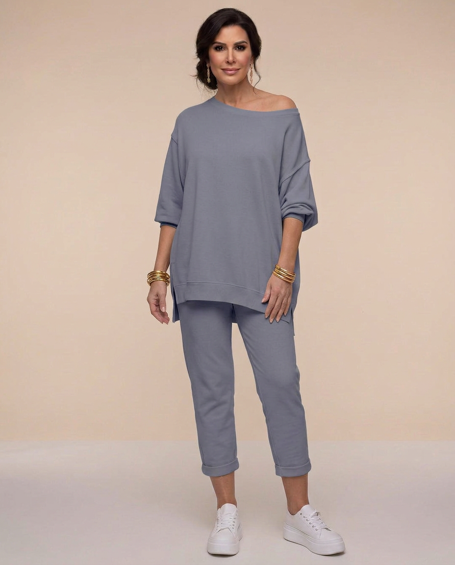 Comfortabele dames lounge set met oversized pasvorm