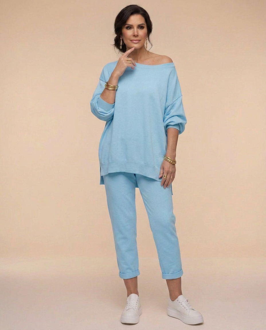 Comfortabele dames lounge set met oversized pasvorm