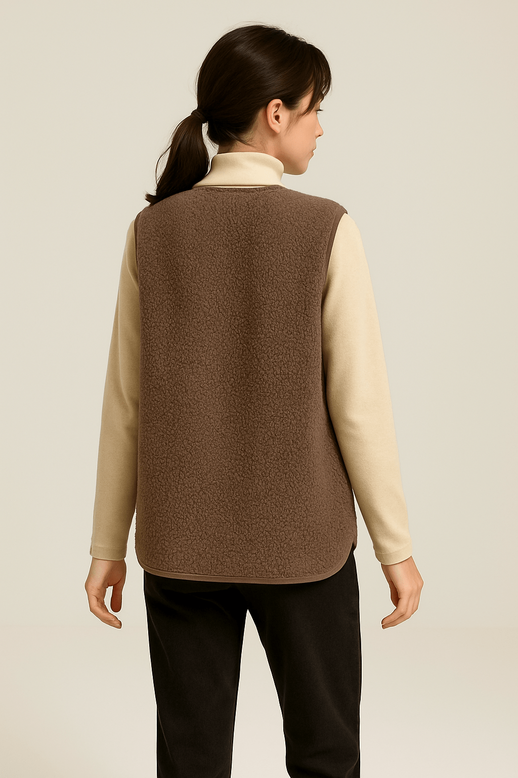 Isadora – Pluche Gilet met Luxe Zachte Textuur en Tijdloze Elegantie