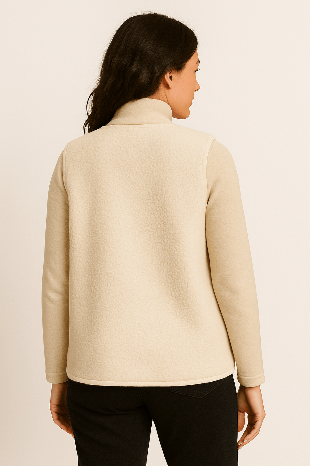 Isadora – Pluche Gilet met Luxe Zachte Textuur en Tijdloze Elegantie