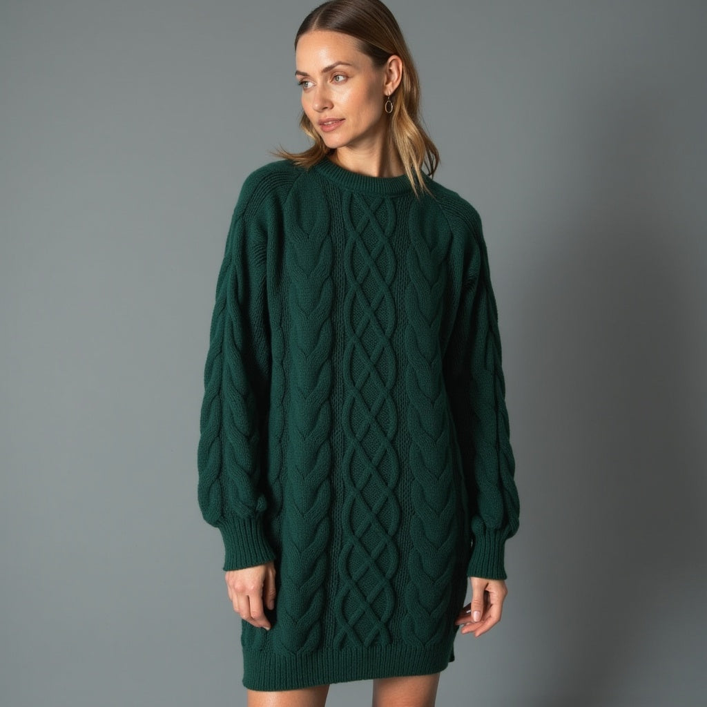 Elysora – Warme Gebreide Trui met Elegante Snit, Tijdloos & Comfortabel voor Winterdagen