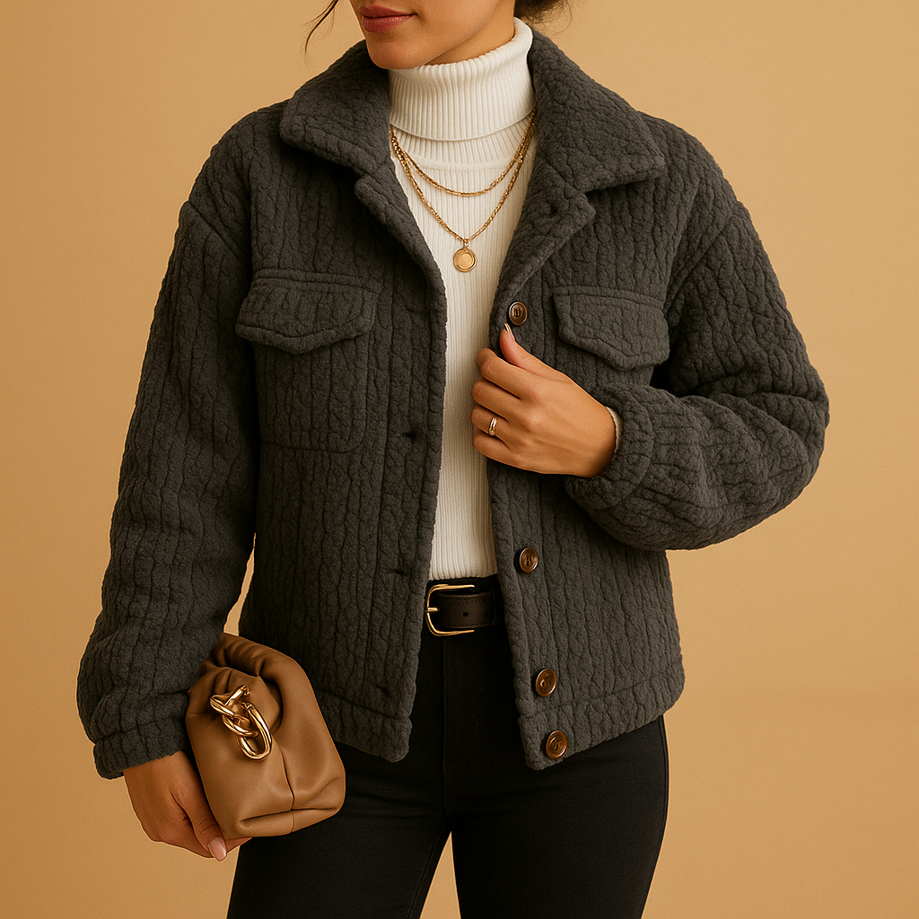 Annelise – Oversized Damesjas met Boxy Fit en Subtiele Vintage Elegantie