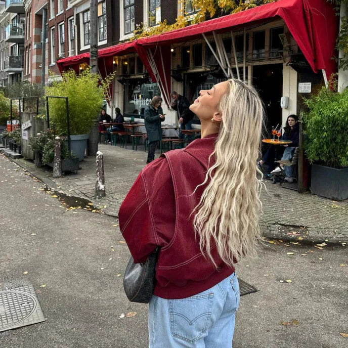 Oversized Imitatieleren Jack Dames – Casual & Modern