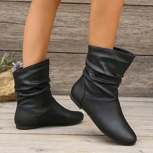 Esmé – Leren dameslaarzen met tijdloos design en elegant comfort