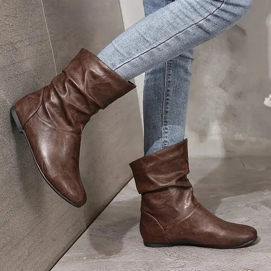 Esmé – Leren dameslaarzen met tijdloos design en elegant comfort