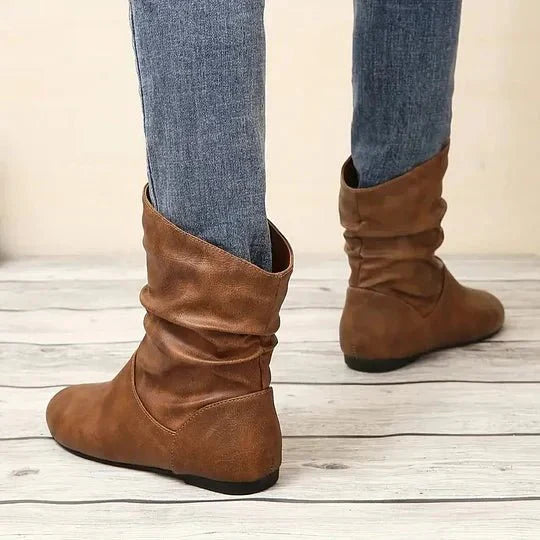 Esmé – Leren dameslaarzen met tijdloos design en elegant comfort
