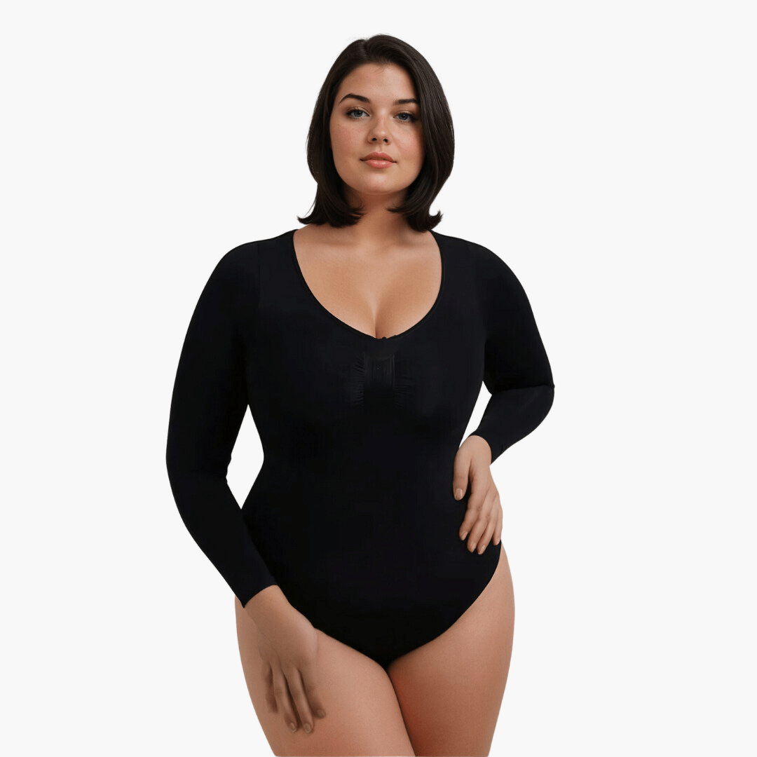 Alivienne – Naadloze shaping bodysuit met lange mouwen voor dames