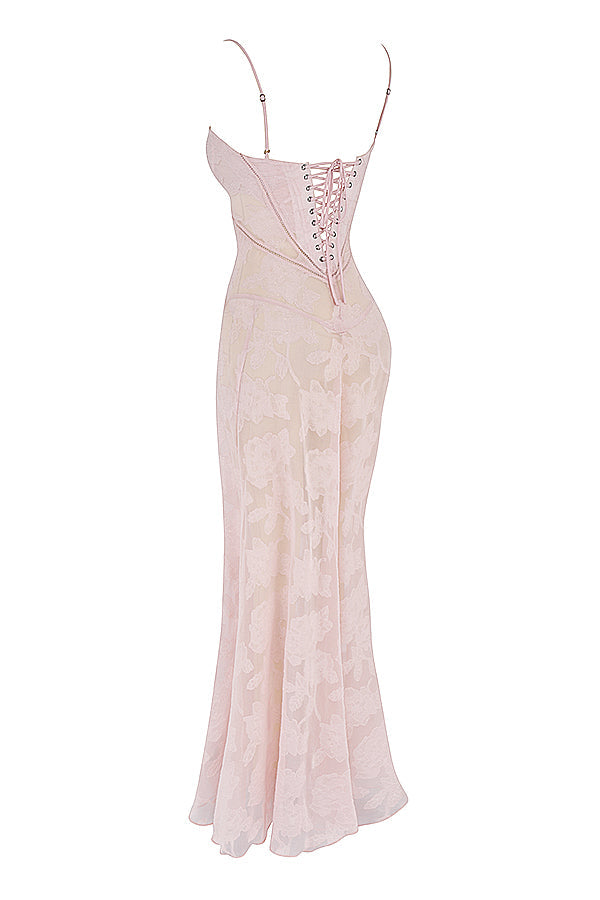 Seraphina - Stijlvolle Maxi Jurk van Luxe Viscose met Verfijnde Details