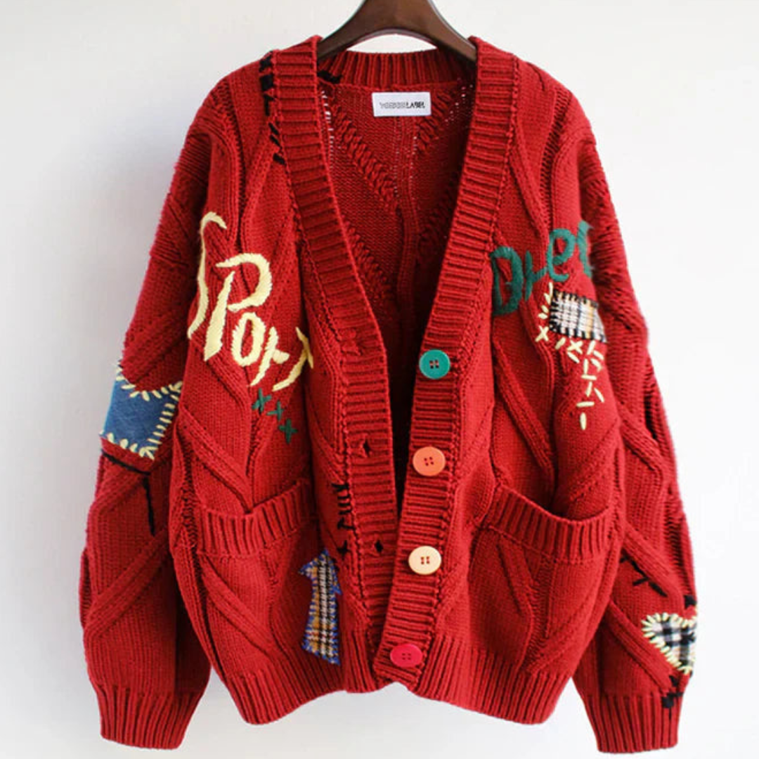 Auriane Buttoned Cardigan – damesvest met klassieke knopen en tijdloze elegantie