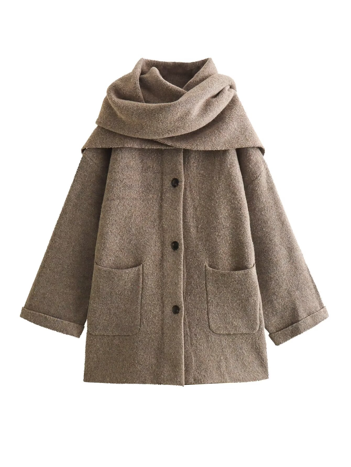 Marisse Jas – Elegante Winterjas met Bijpassende Sjaal