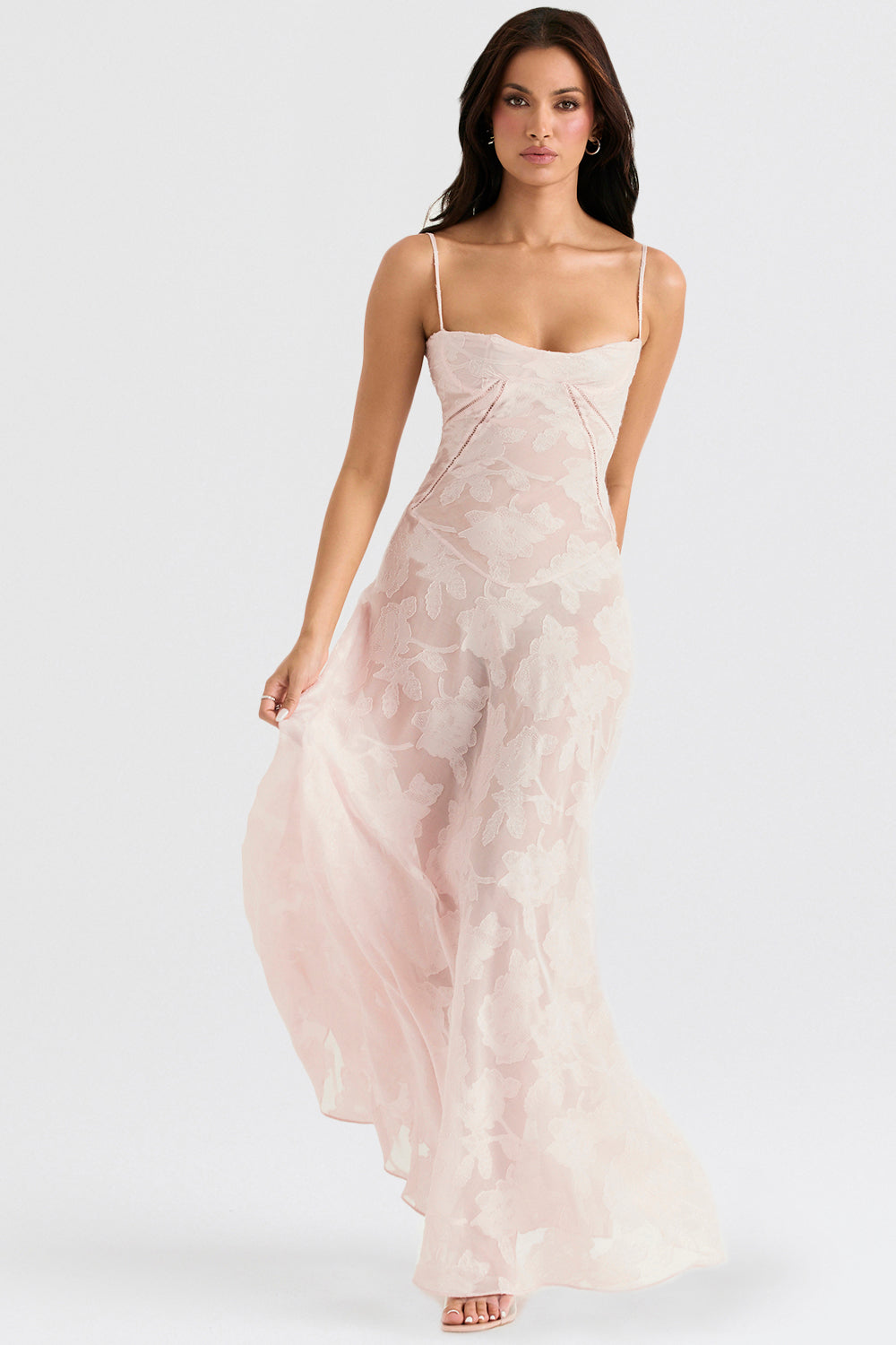 Seraphina - Stijlvolle Maxi Jurk van Luxe Viscose met Verfijnde Details