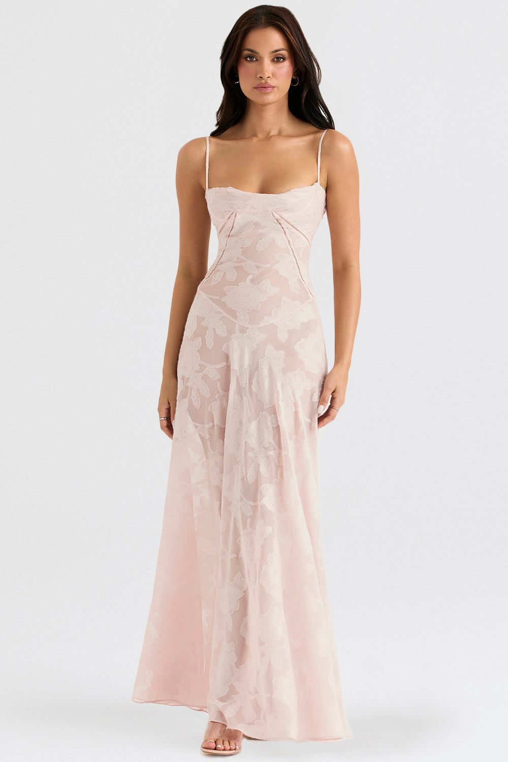 Seraphina - Stijlvolle Maxi Jurk van Luxe Viscose met Verfijnde Details