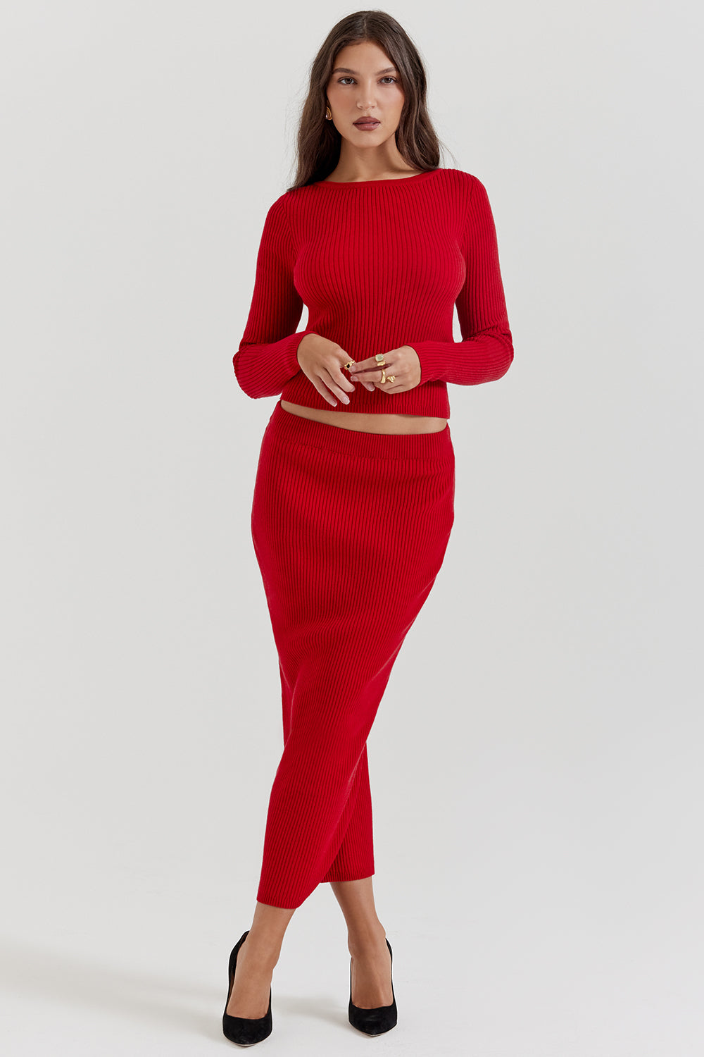 Almira Geribde Jurkenset – Elegantie en Comfort in Perfecte Harmonie