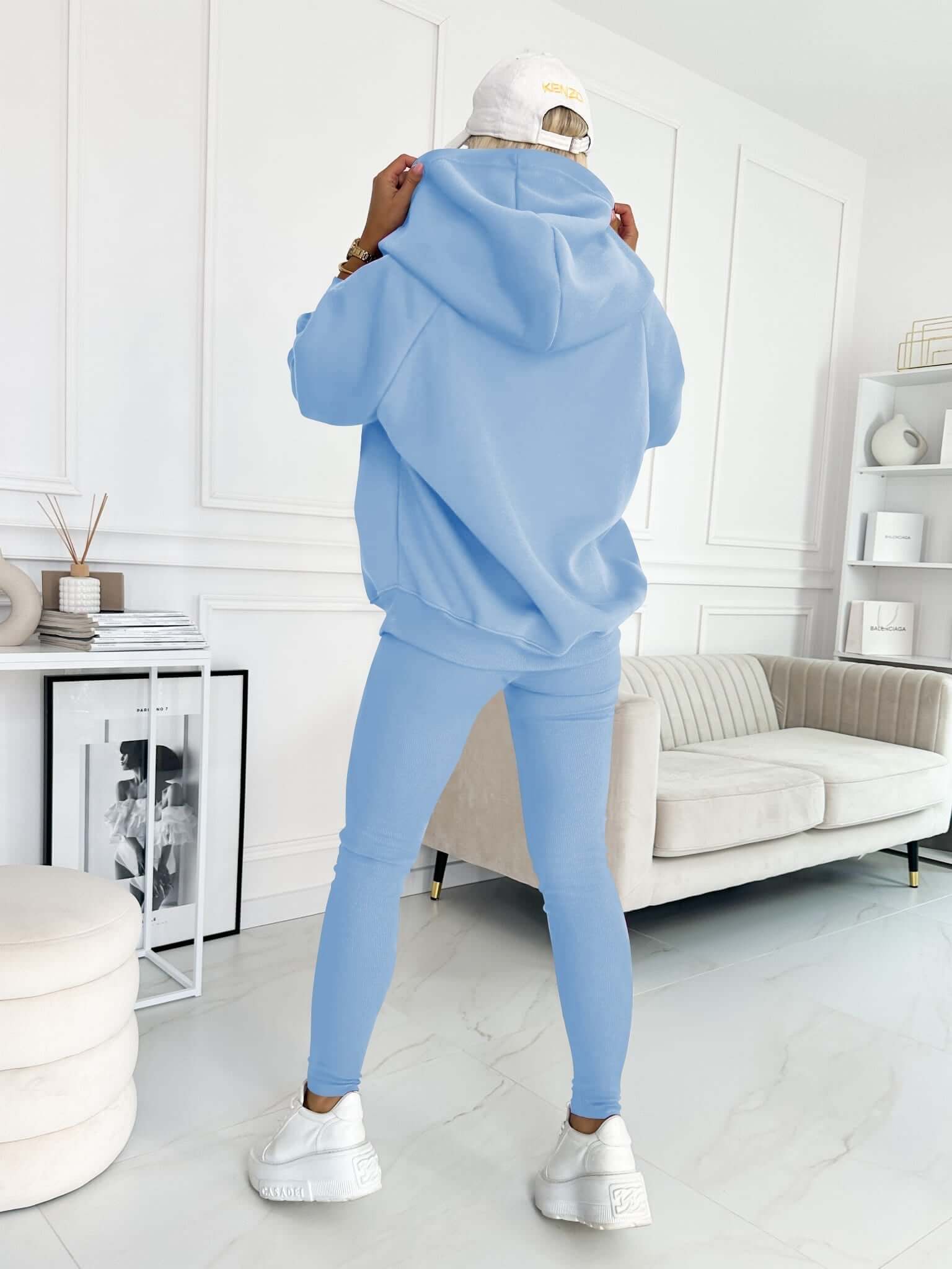 Maelis Fleece Hoodieset – Warme & Comfortabele Dames Trainingsset voor Herfst en Winter