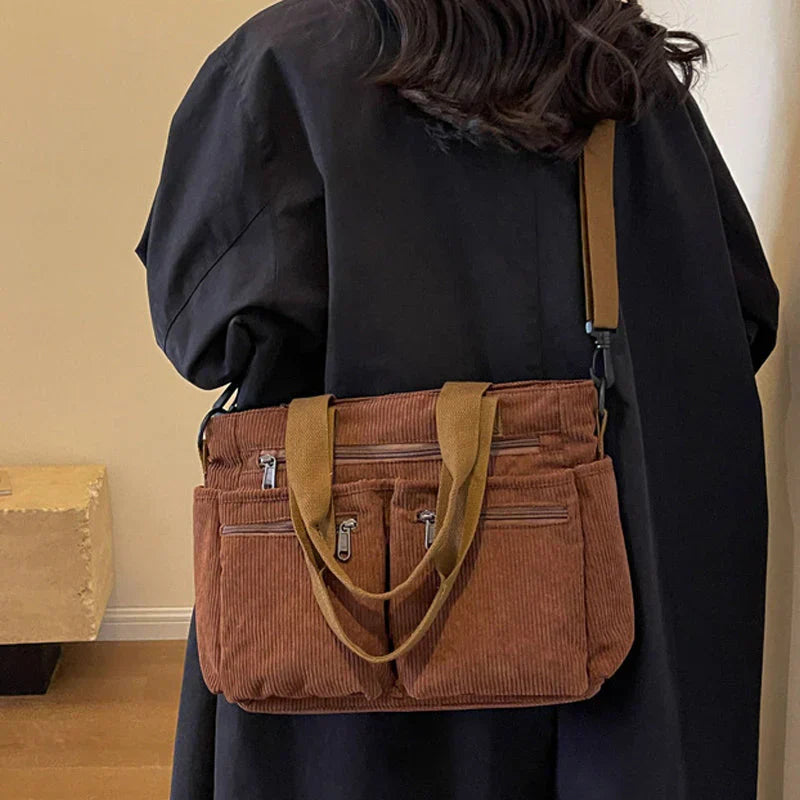 Éloenne – Luxe Dual-Zip Schoudertas voor Elke Dag