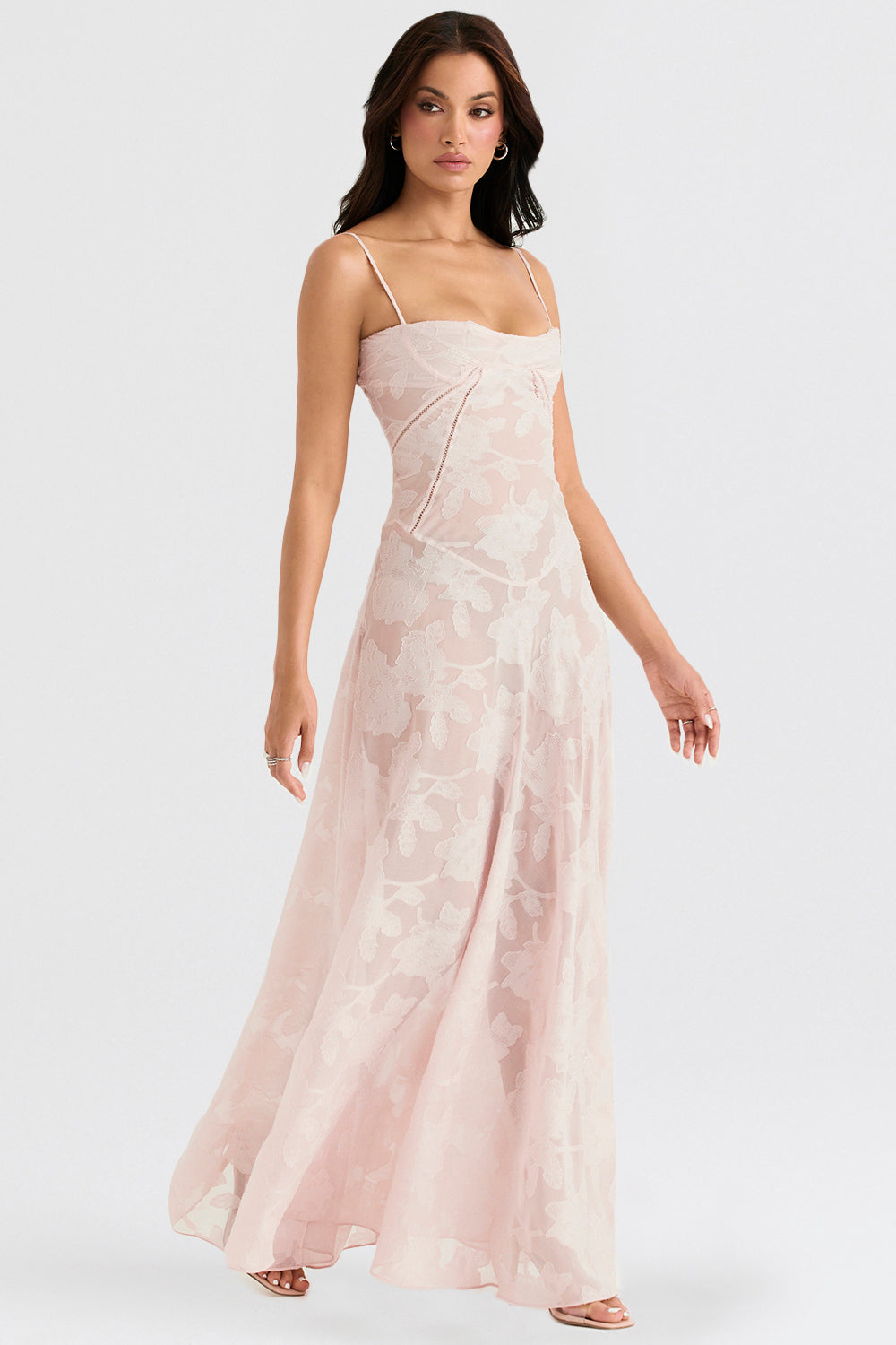Seraphina - Stijlvolle Maxi Jurk van Luxe Viscose met Verfijnde Details