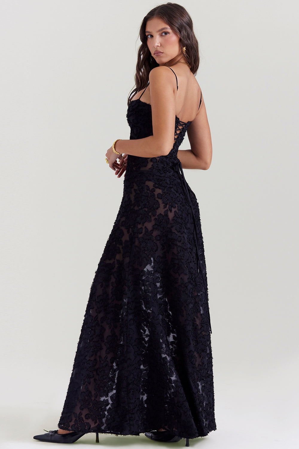 Seraphina - Stijlvolle Maxi Jurk van Luxe Viscose met Verfijnde Details