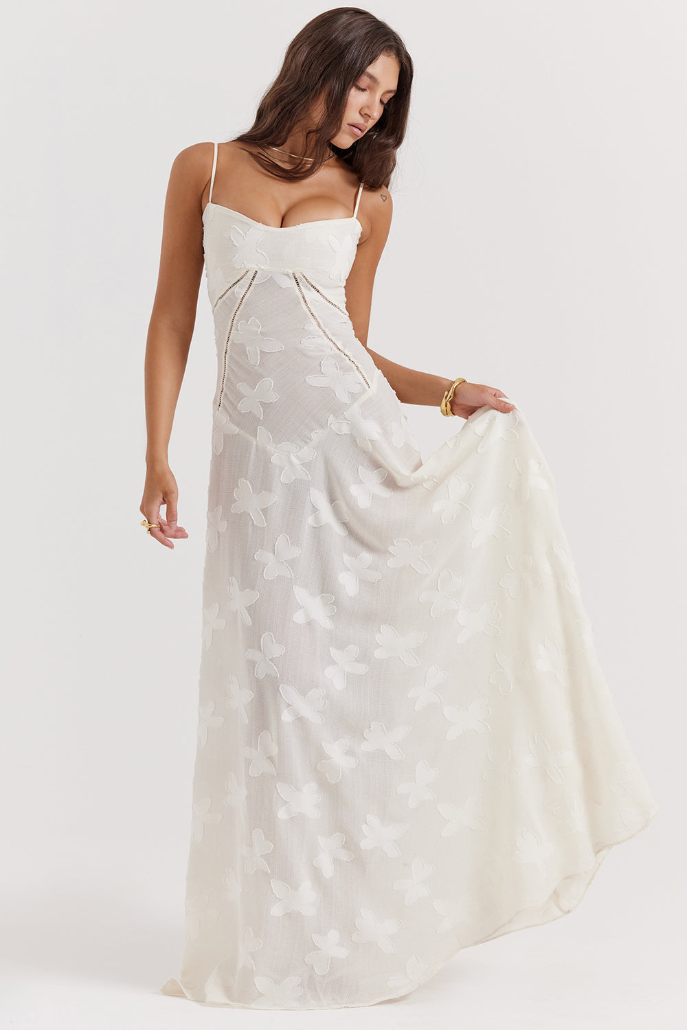 Seraphina - Stijlvolle Maxi Jurk van Luxe Viscose met Verfijnde Details