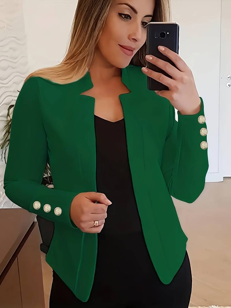 Amélise Cotton Blazer – casual damesblazer met klassiek silhouet en moderne elegantie