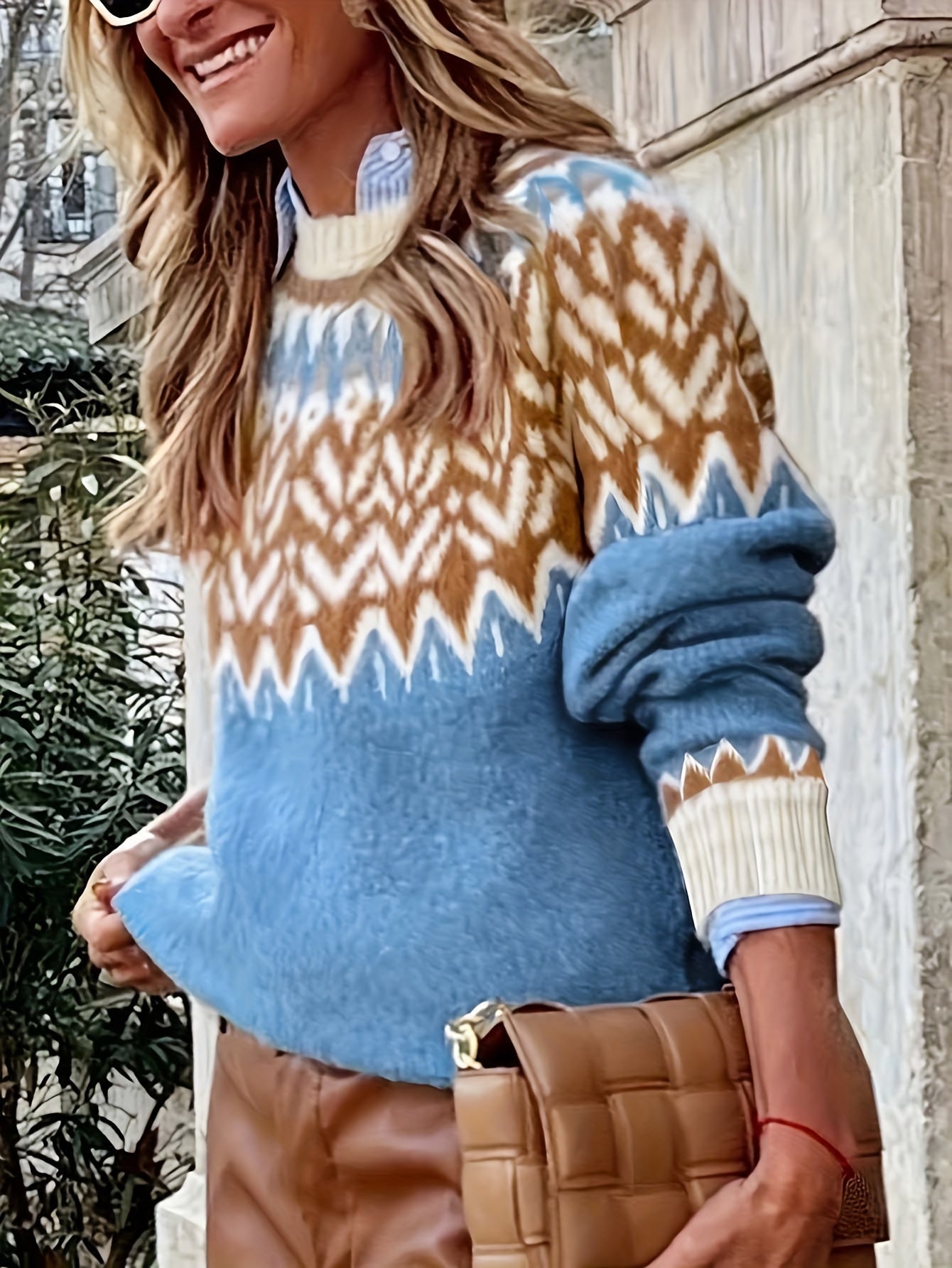 Isola Dames Trui met Hoge Hals – Warmte & Kleur in Stijl