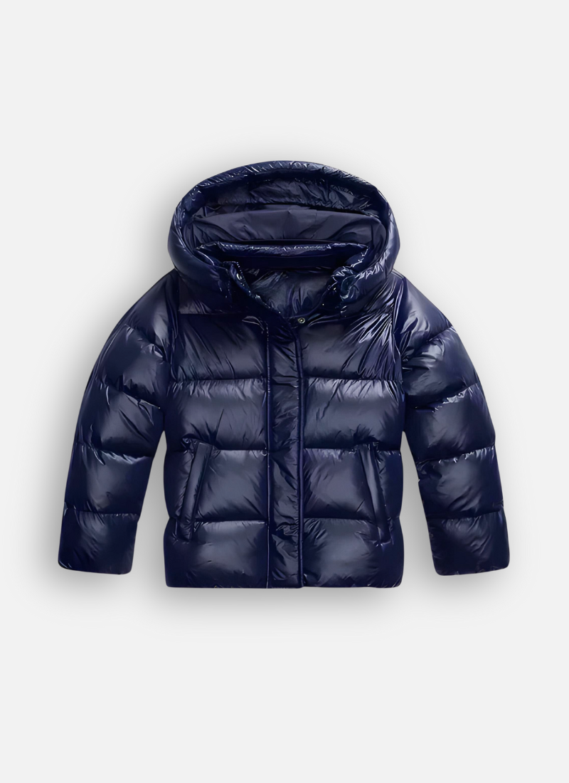 Elvéra – Slim fit puffer jacket met glanzende afwerking voor dames