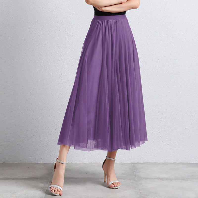 Phina - Elegante Tule Maxi Rok voor Dames met Luchtige Gelaagdheid
