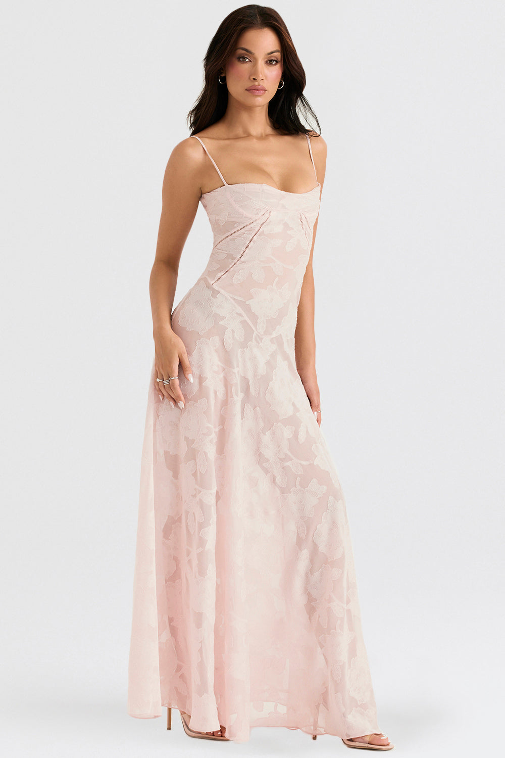 Seraphina - Stijlvolle Maxi Jurk van Luxe Viscose met Verfijnde Details