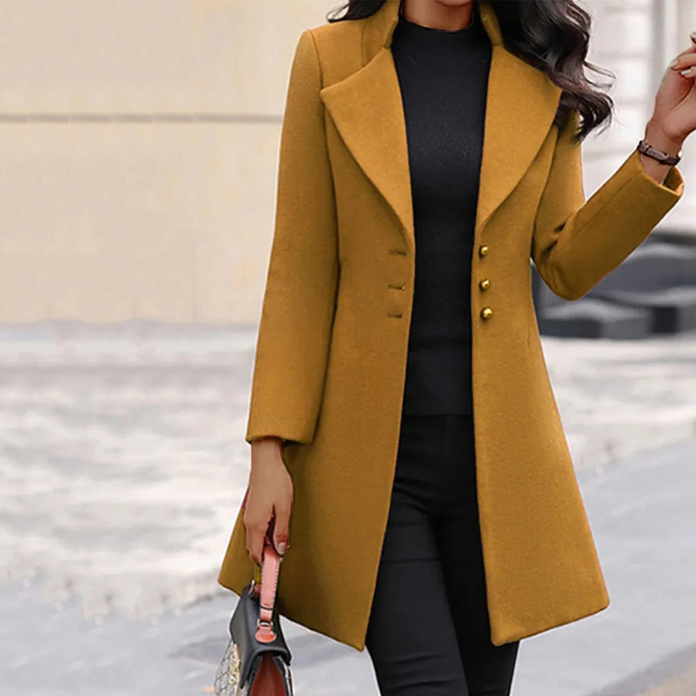 Vivienne Wool Coat – Italiaanse damesjas met luxe wol en tijdloze elegantie