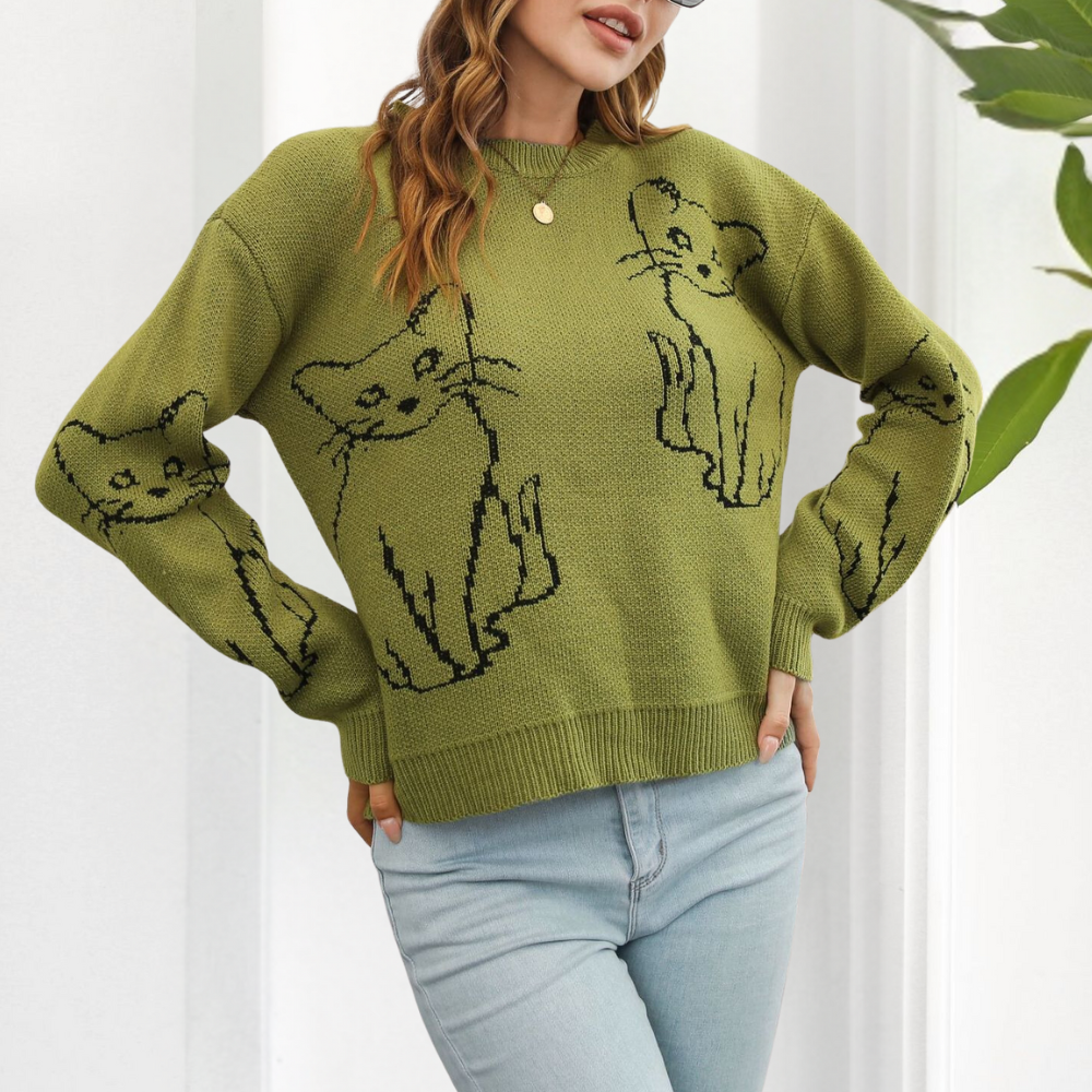 ZELDA - Comfortabele en Stijlvolle Trui voor Dames met Relaxte Pasvorm