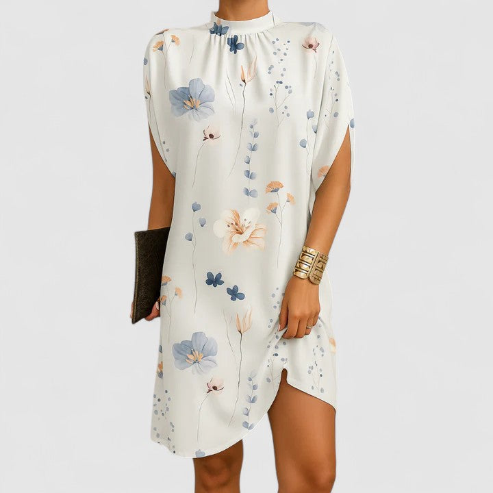Dames elegante maxi jurk met cut-out schouders en ruches