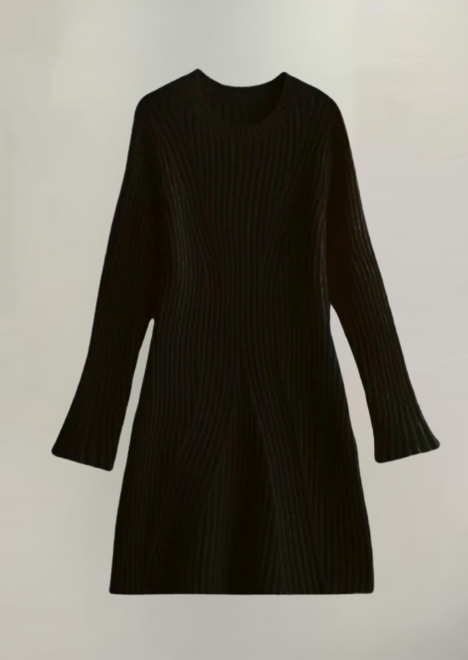 Selina Ribgebreide Sweaterjurk – Waar Warmte en Elegantie Samenkomen