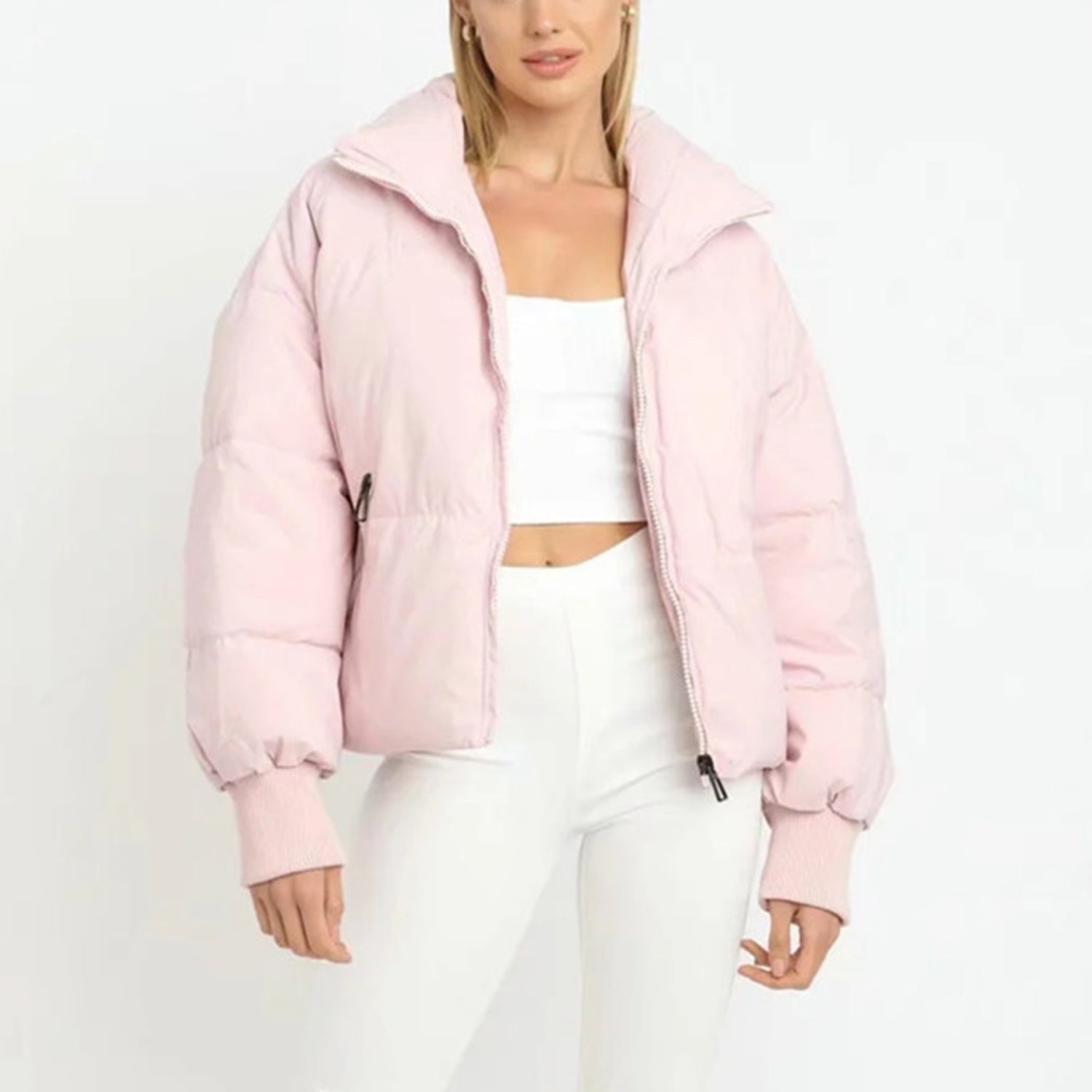 Leonie Cropped Donsjas – Warmte en Stijl in een Modern Silhouet