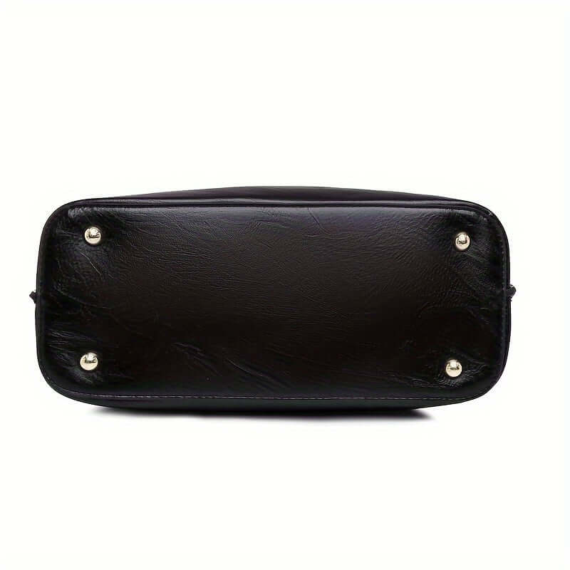 Elowen Twee-Kleurige Leren Handtas voor Dames – Elegant, Tijdloos en Functioneel