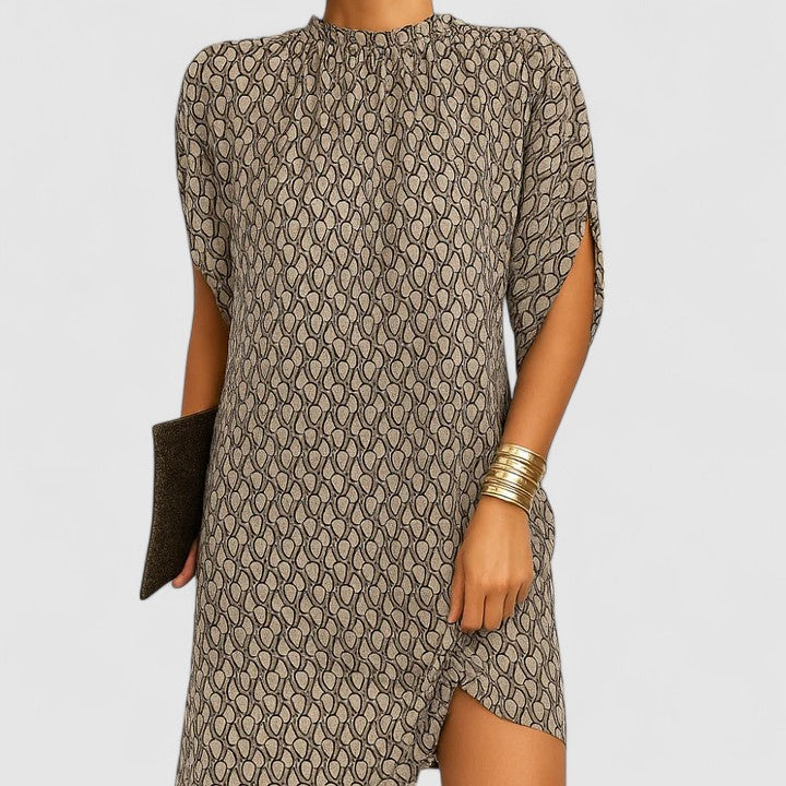 Dames elegante maxi jurk met cut-out schouders en ruches