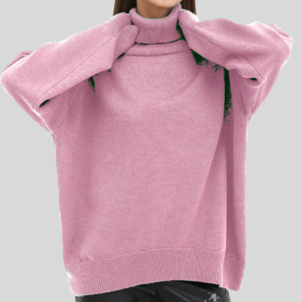 Fayenne – Zachte Dames Coltrui met Elegante Ribstructuur en Tijdloze Pasvorm