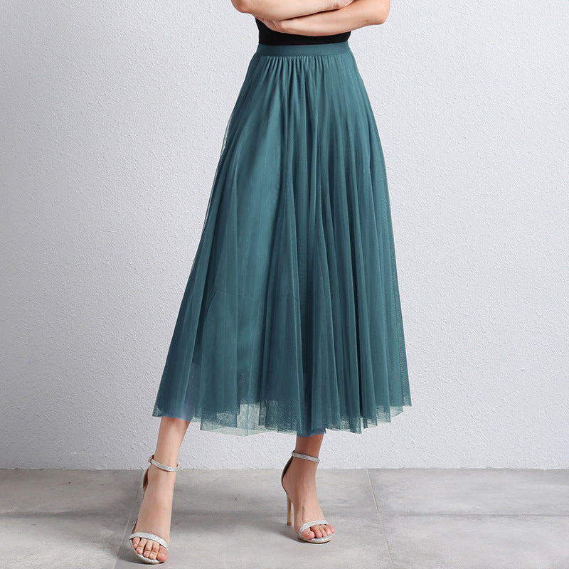Phina - Elegante Tule Maxi Rok voor Dames met Luchtige Gelaagdheid