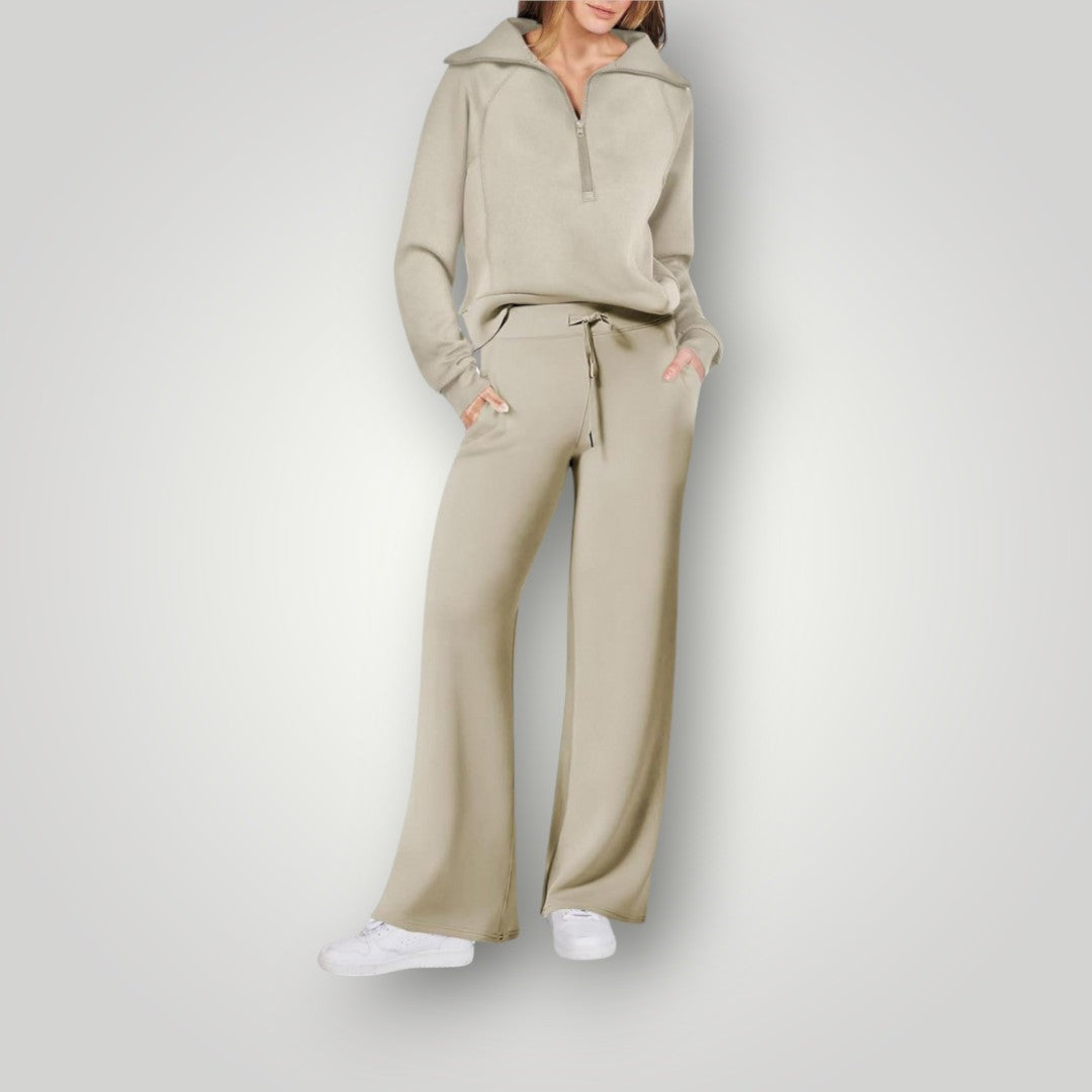 Lunaria – Luxe Loungewear Set met Moeiteloze Elegantie