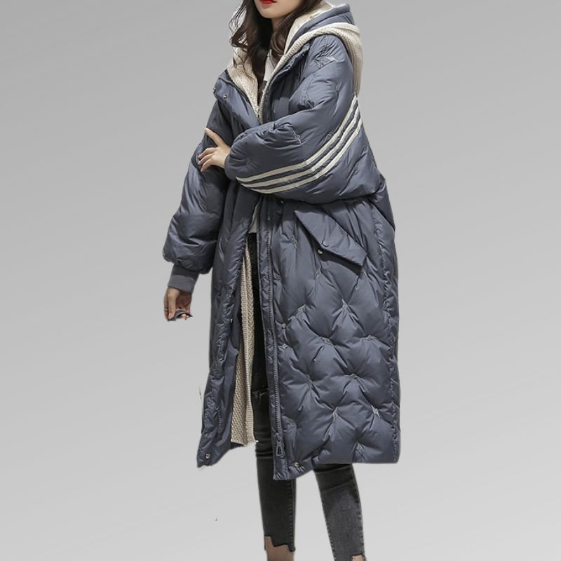 Elowen Lange Winterjas – Luxe Warmte met Tijdloze Verfijning