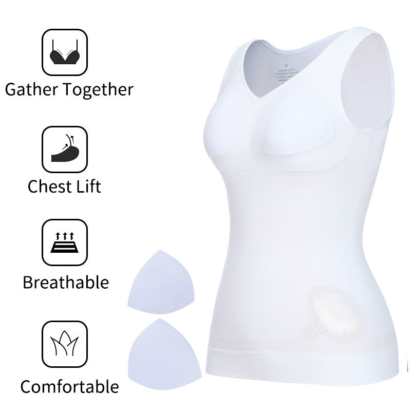 Vespera - Corrigerende Dames Tanktop met Ingebouwde BH voor een Slanker Silhouet