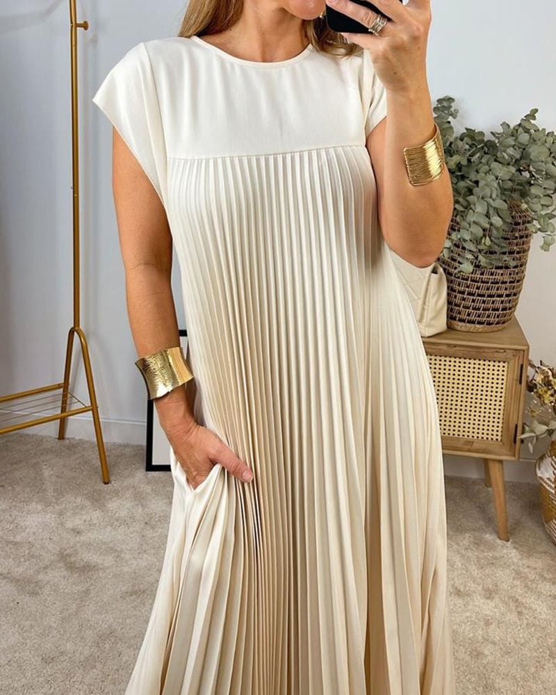 Dames elegante jurk met comfortabele pasvorm en tijdloos design