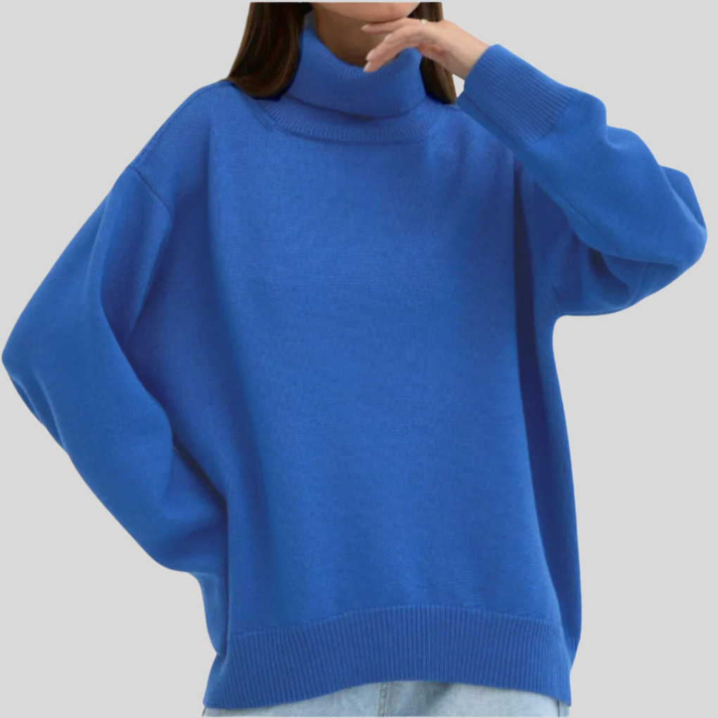 Fayenne – Zachte Dames Coltrui met Elegante Ribstructuur en Tijdloze Pasvorm